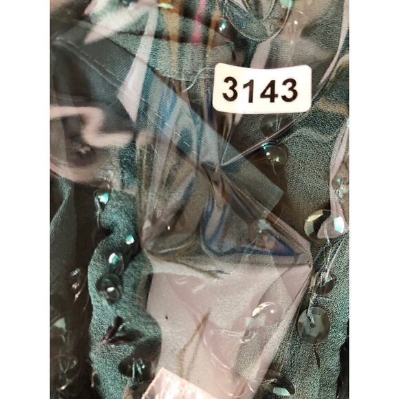 Mac Duggal 10509 Dress Sleeveless Sequined Sheath Midi Deep Emerald Green NWT 14 - Picture 16 of 16